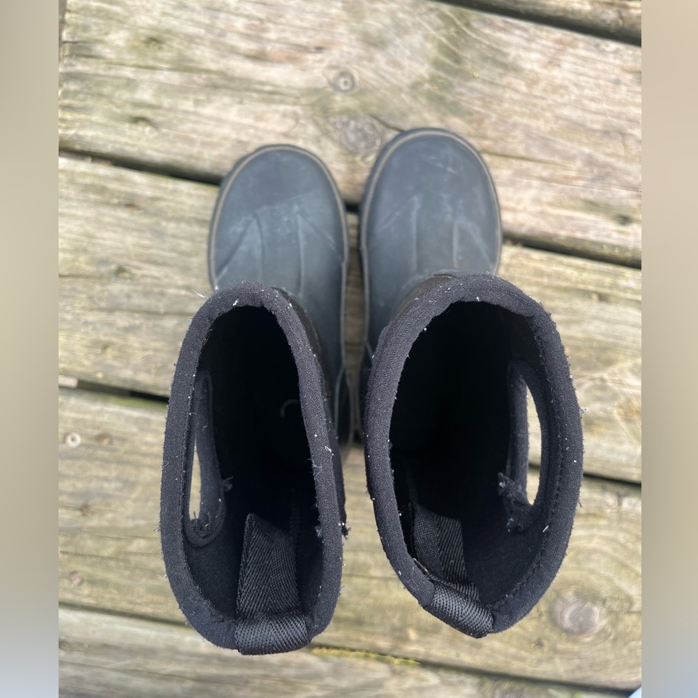 Kids Black Waterproof Neoprene Muck Boots Lincoln Outfitters Sz 10 Little Boys - Picture 5 of 10